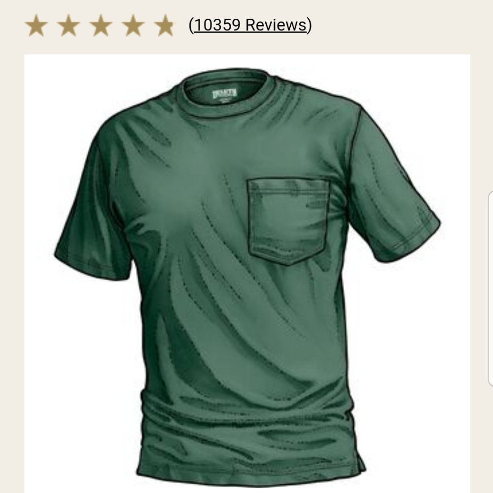 NWT DULUTH TRADING MEN'S LONGTAIL POCKET TSHIRT